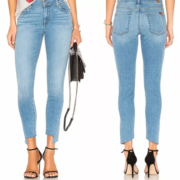 7 for All Mankind the Ankles Skinny Jean Sz 27 - Picture 5 of 6